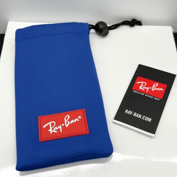 New Ray-Ban Sunglasses Eyeglasses Authentic Optical Blue Red Pouch Only - Picture 1 of 4